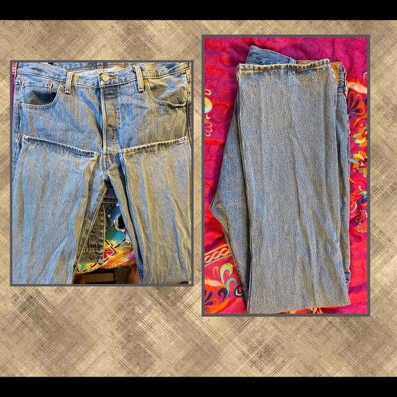 NEW Original LEVI’S 501 Medium wash 5 pocket, 5 button closure. Size 38” x 32” - Picture 3 of 4